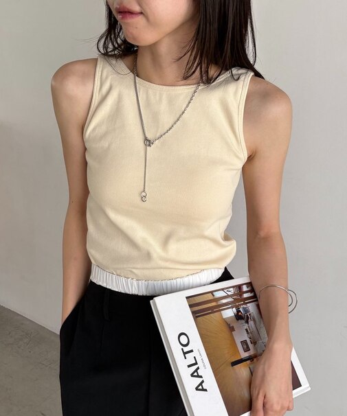 【CAPRICIEUX LE'MAGE】カップ付アメスリタンク