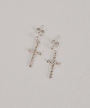 【Chico】クロスビジューピアス