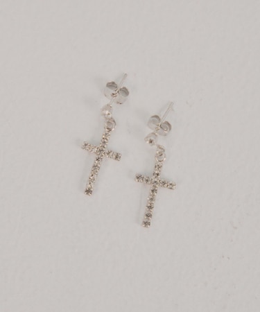 【Chico】クロスビジューピアス
