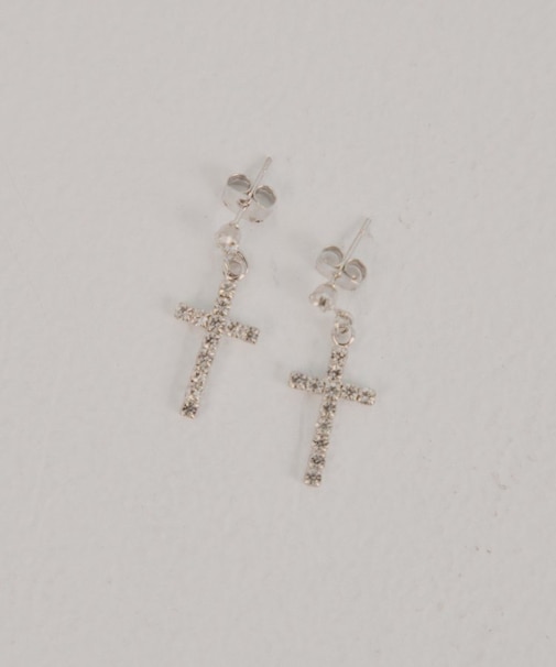 【Chico】クロスビジューピアス