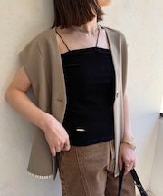 ベロアカップ付きキャミ