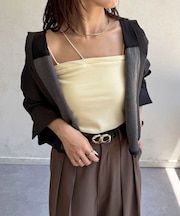 ベロアカップ付きキャミ