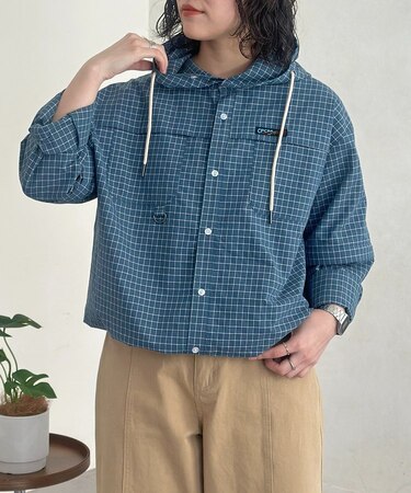 【袖着脱可能◎】デタッチャブルフードシャツ