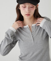 【WHO'S WHO gallery】レイヤードヘンリートップス