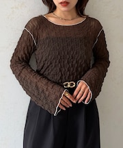メロー配色ウェーブシアーインナー