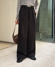 ウエストシャツレイヤードスラックス