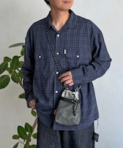 シアー長袖開襟シャツ