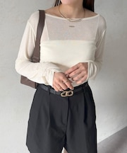 チャーム付きシアーロンT