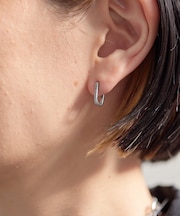 【ear PAPILLONNER】クリスタルミニフープピアス