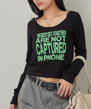 【WHO'S WHO gallery】メッセージトップス