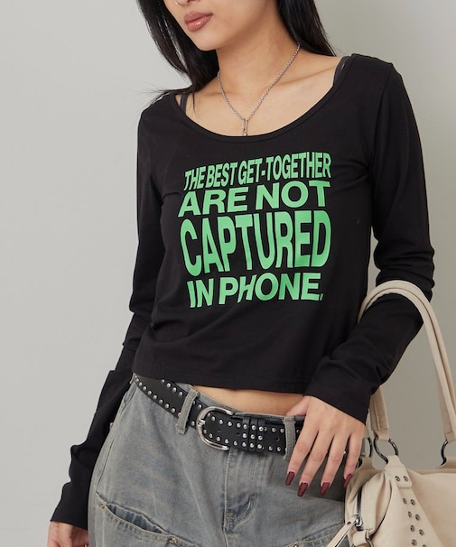 【WHO'S WHO gallery】メッセージトップス