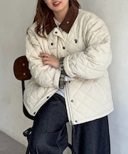 【U.S. POLO ASSN. 】襟コーデュロイキルトジャケット