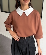 襟付きプルオーバー