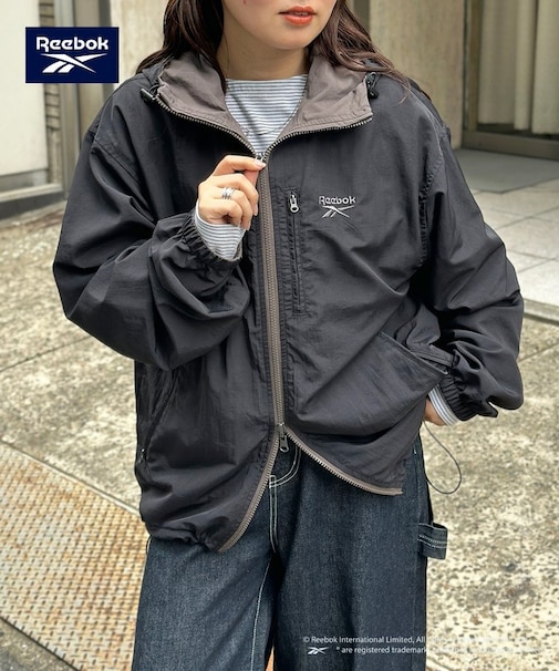 【Reebok】リバーシブルフーディジャケット