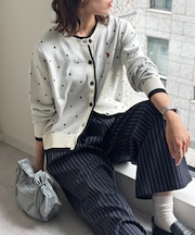 【U.S. POLO ASSN.】フェイクレイヤードクルーカーディガン