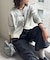 【U.S. POLO ASSN.】フェイクレイヤードクルーカーディガン