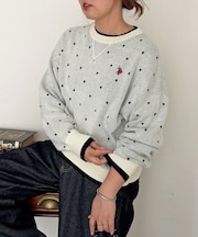【U.S. POLO ASSN.】フェイクレイヤードスウェットライクニット