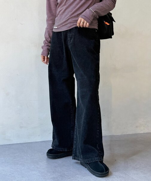 コーデュロイストレートパンツ