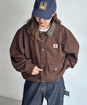 フェイクスエードバルーンブルゾン