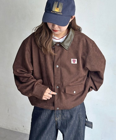 フェイクスエードバルーンブルゾン