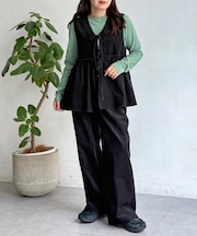 コーデュロイビスチェセットアップ