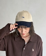 【POLOCHAMPS】コーデュロイキャップ