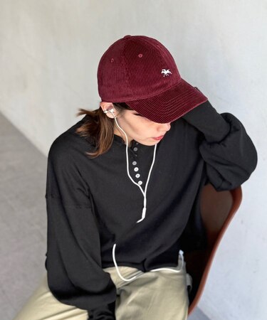 【POLOCHAMPS】コーデュロイキャップ