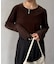 袖シアーベロアプルオーバー