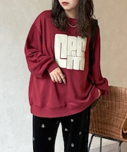 フロッキーロゴ裏毛プルオーバー