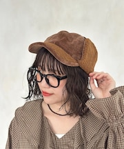 コーデュロイフライトキャップ