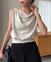 【CAPRICIEUX LE'MAGE】ドレープノースリT