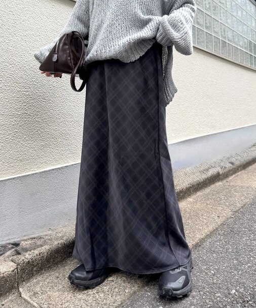 【CIAOPANIC TYPY】スタイルアップサテンスカート
