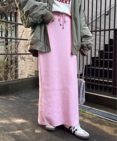 【CIAOPANIC TYPY】リブニットスカート