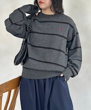 【U.S. POLO ASSN.】アクリルクルーネックニット