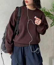 リバーシブルスウェットライクニット