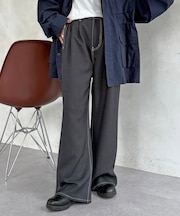 2タックワイドストレートスラックス