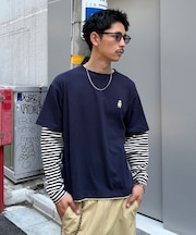 【Ciaopanic】ボーダーレイヤードロンTEE