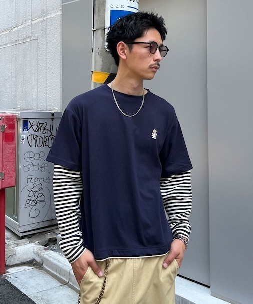 【Ciaopanic】ボーダーレイヤードロンTEE