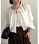 【CAPRICIEUX LE'MAGE】シアーバルーンブラウス