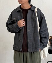 裏フリースデニムライクジャケット