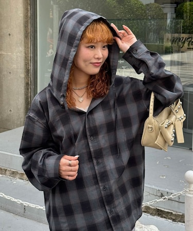 【Ciaopanic】26AWチェックシャツフーディー
