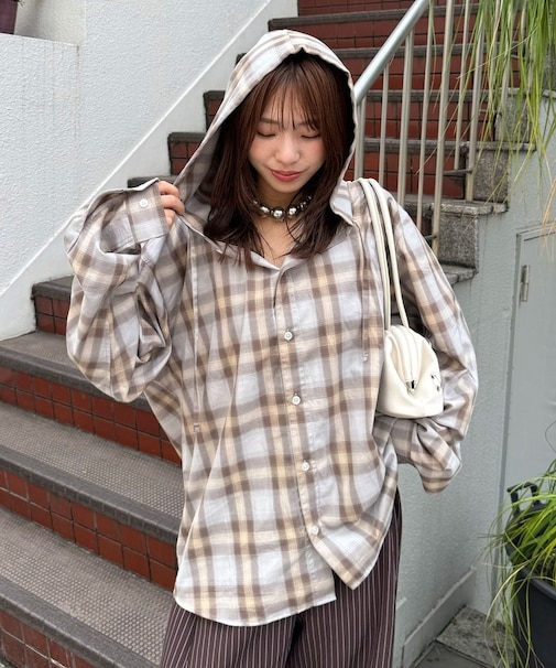 【Ciaopanic】26AWチェックシャツフーディー