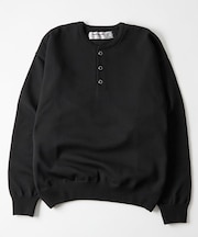 【WHO'S WHO gallery】ウエスタンボタンヘンリーネックニット