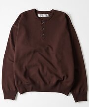 【WHO'S WHO gallery】ウエスタンボタンヘンリーネックニット