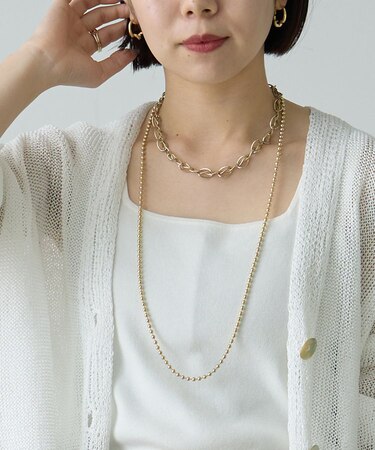 マルチボールチェーンネックレス