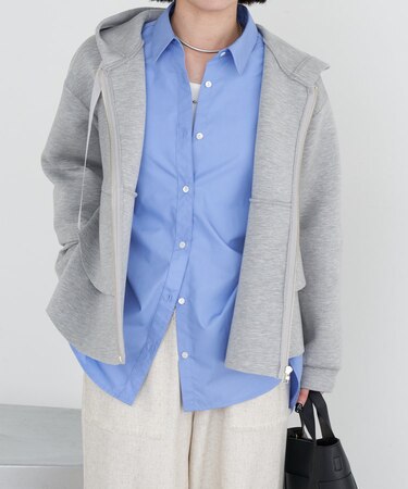 フリル切替パーカー