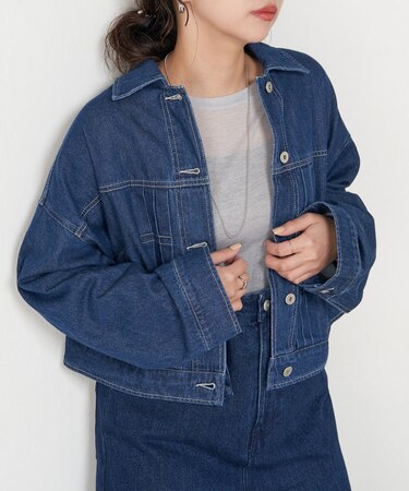 デニムタックジャケット