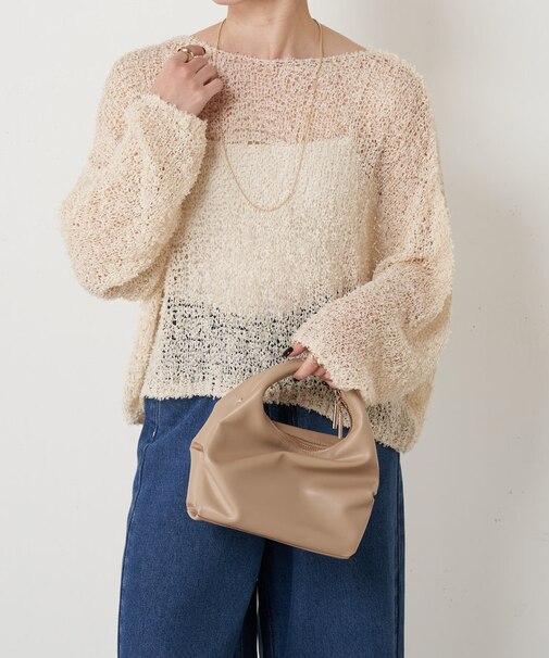 シアーカールヤーンニット