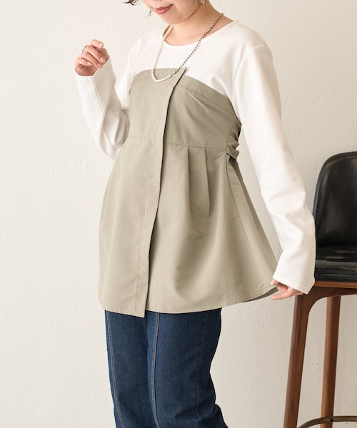 ビスチェレイヤード風カットソー｜ガリャルダガランテの