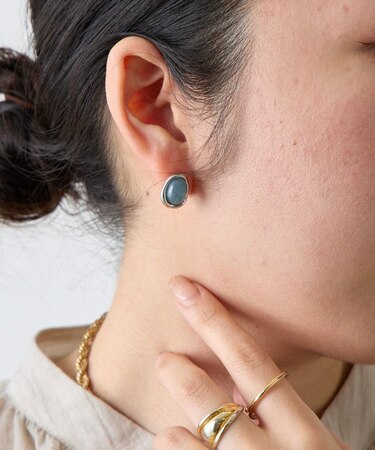 マーブルストーンピアス